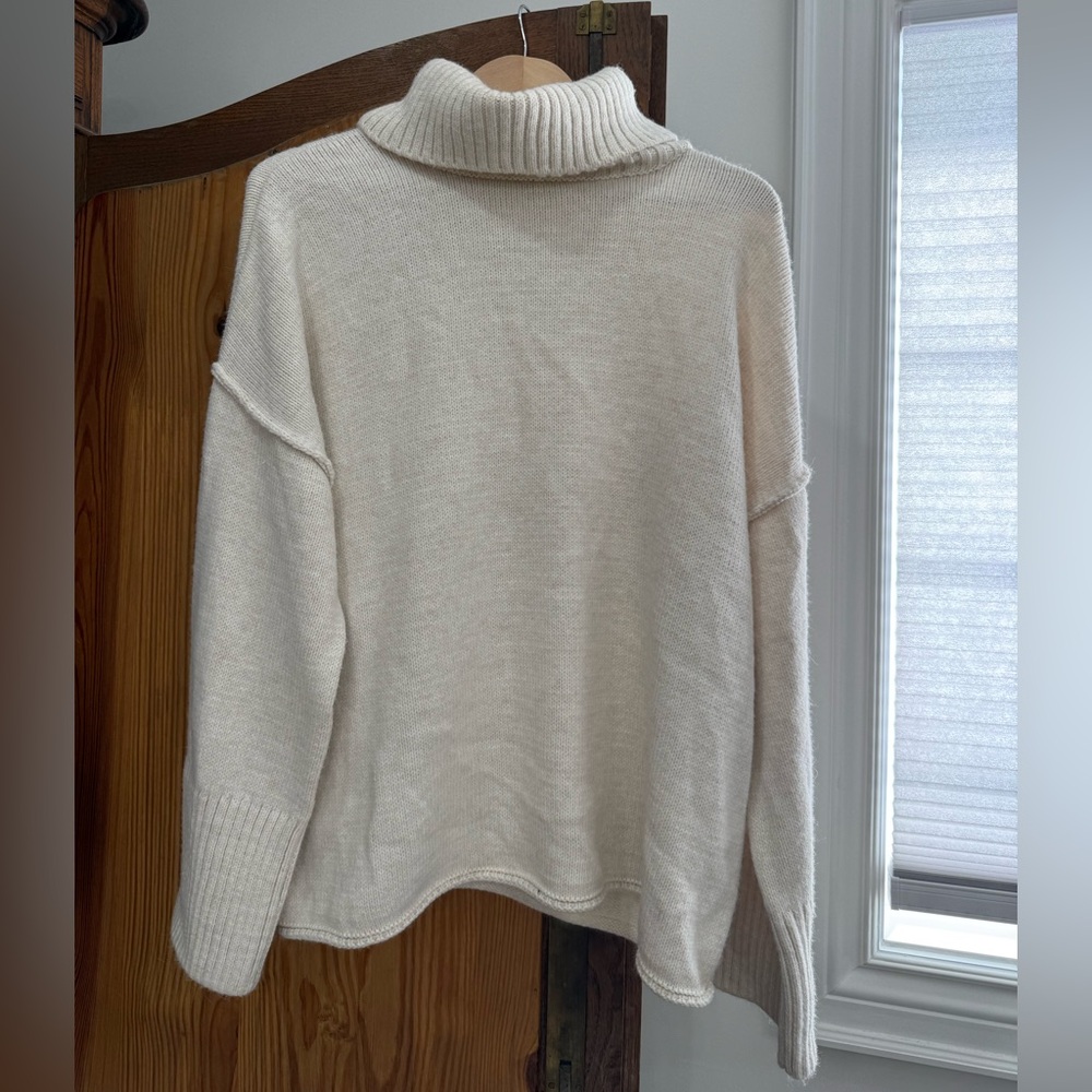 Topshop Cream Cowl Neck Sweater